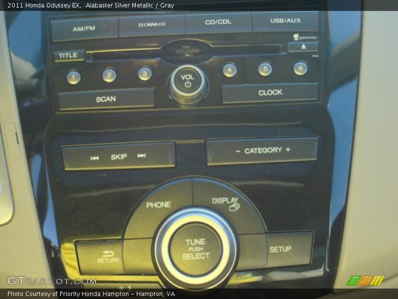 Alabaster Silver Metallic / Gray 2011 Honda Odyssey EX