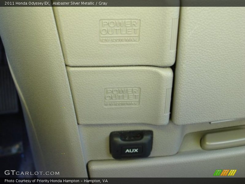 Alabaster Silver Metallic / Gray 2011 Honda Odyssey EX