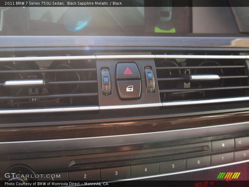Black Sapphire Metallic / Black 2011 BMW 7 Series 750Li Sedan