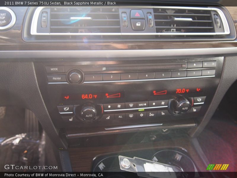 Black Sapphire Metallic / Black 2011 BMW 7 Series 750Li Sedan