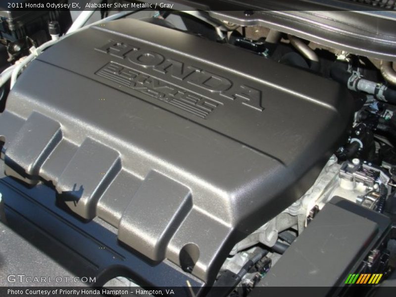 Alabaster Silver Metallic / Gray 2011 Honda Odyssey EX