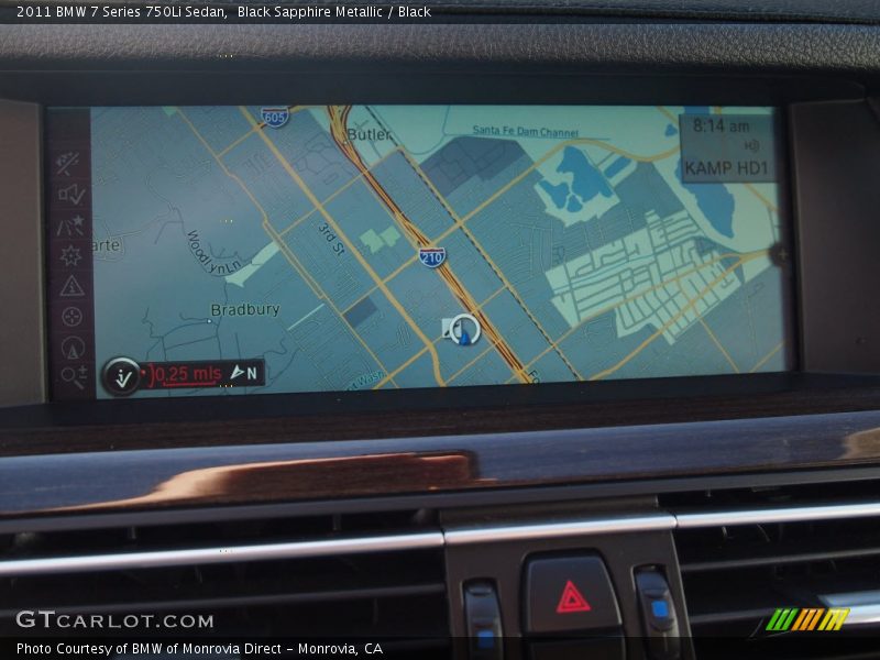 Black Sapphire Metallic / Black 2011 BMW 7 Series 750Li Sedan