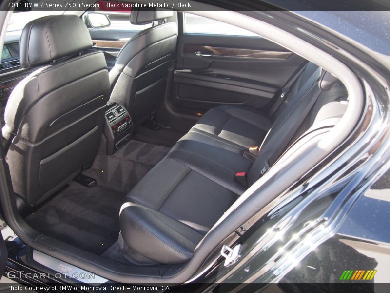 Black Sapphire Metallic / Black 2011 BMW 7 Series 750Li Sedan