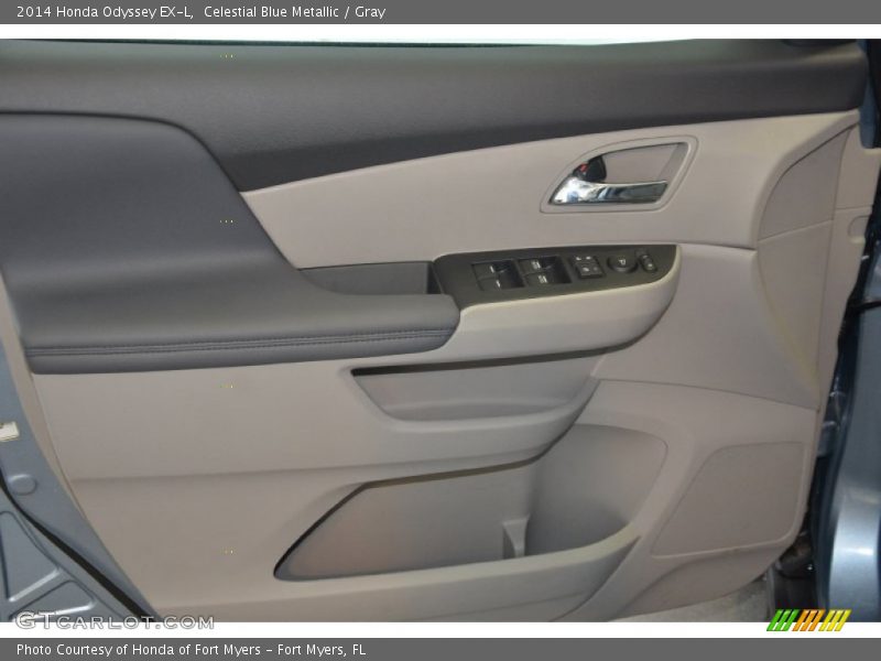 Celestial Blue Metallic / Gray 2014 Honda Odyssey EX-L