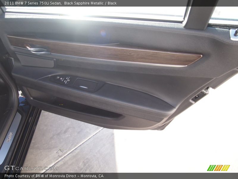 Black Sapphire Metallic / Black 2011 BMW 7 Series 750Li Sedan