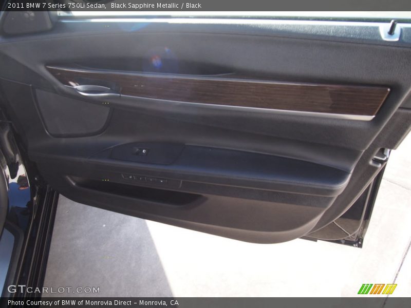 Black Sapphire Metallic / Black 2011 BMW 7 Series 750Li Sedan