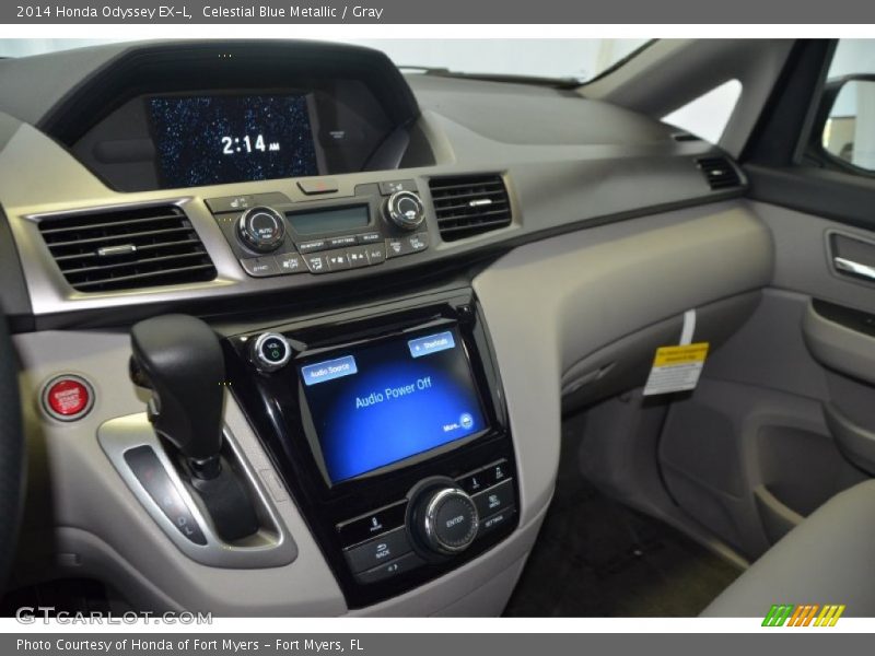 Celestial Blue Metallic / Gray 2014 Honda Odyssey EX-L
