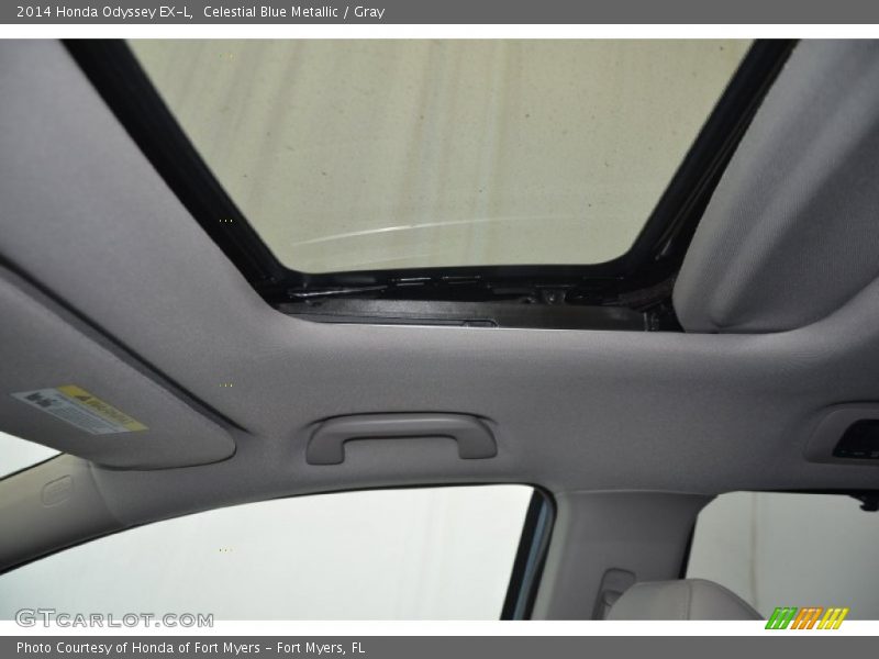 Celestial Blue Metallic / Gray 2014 Honda Odyssey EX-L