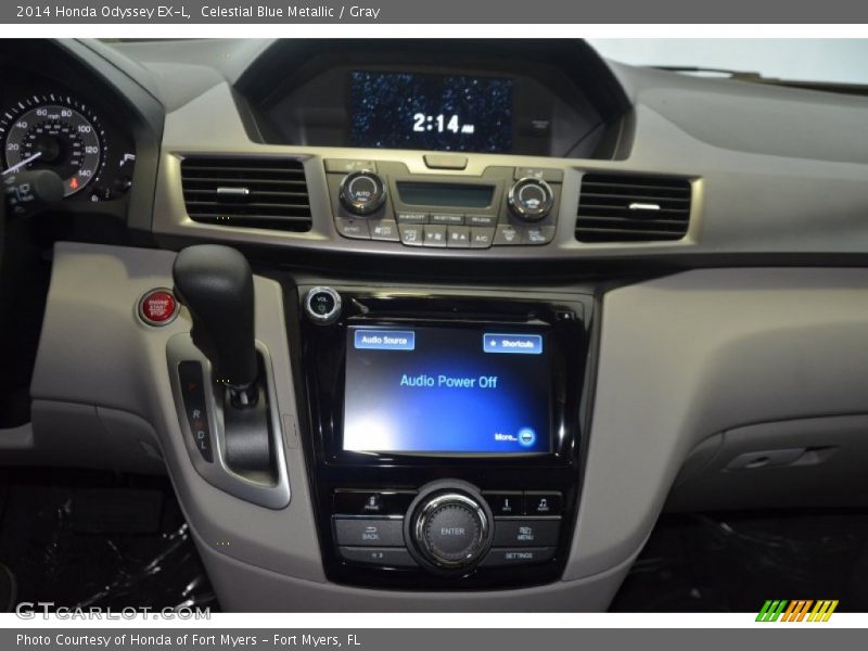 Celestial Blue Metallic / Gray 2014 Honda Odyssey EX-L