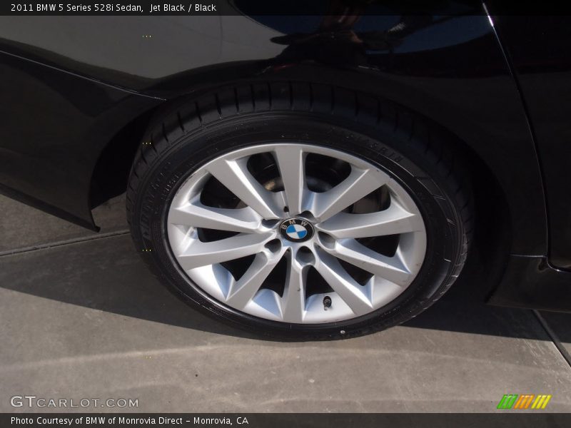 Jet Black / Black 2011 BMW 5 Series 528i Sedan
