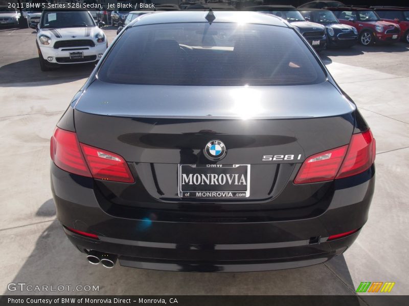 Jet Black / Black 2011 BMW 5 Series 528i Sedan