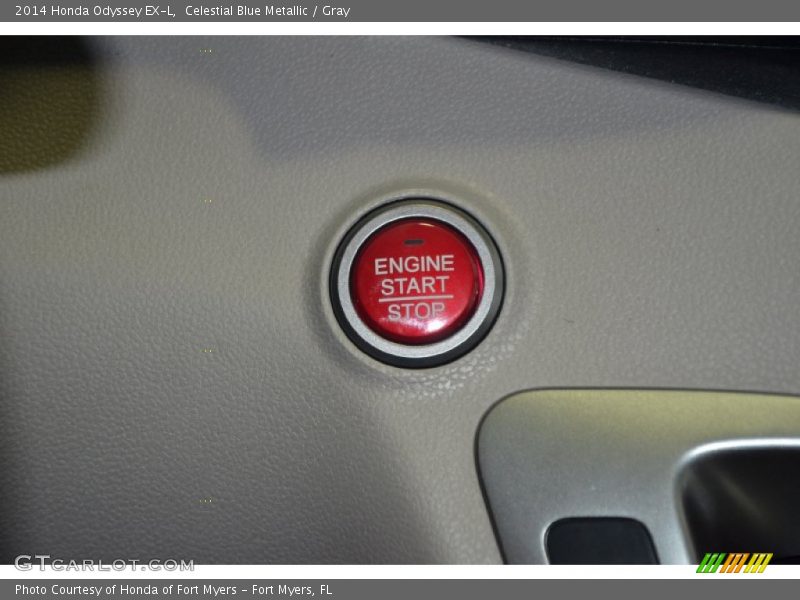 Celestial Blue Metallic / Gray 2014 Honda Odyssey EX-L