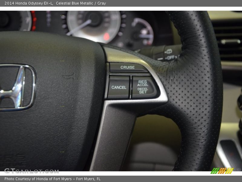 Celestial Blue Metallic / Gray 2014 Honda Odyssey EX-L