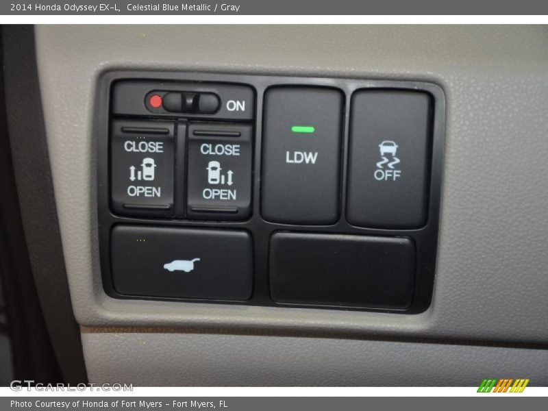 Celestial Blue Metallic / Gray 2014 Honda Odyssey EX-L