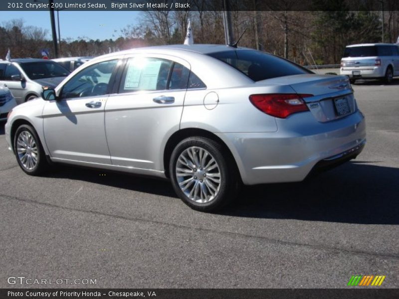 Bright Silver Metallic / Black 2012 Chrysler 200 Limited Sedan