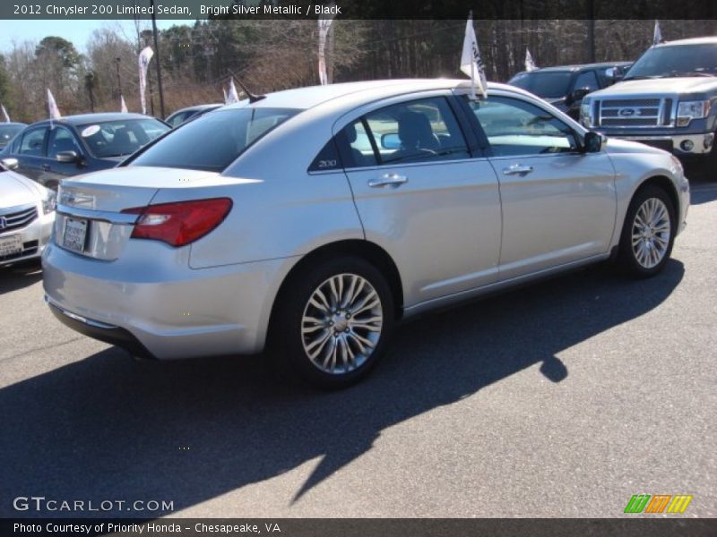 Bright Silver Metallic / Black 2012 Chrysler 200 Limited Sedan