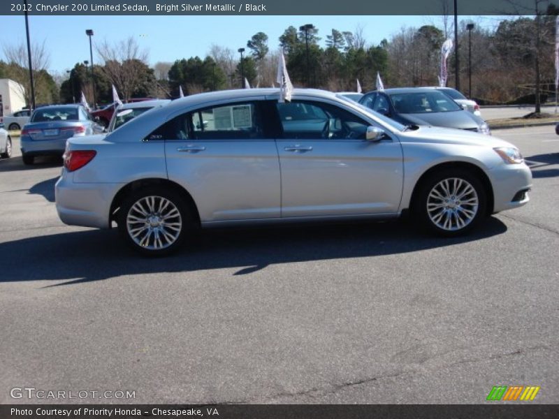 Bright Silver Metallic / Black 2012 Chrysler 200 Limited Sedan