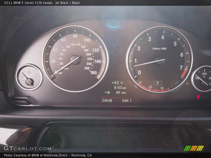 Jet Black / Black 2011 BMW 5 Series 528i Sedan