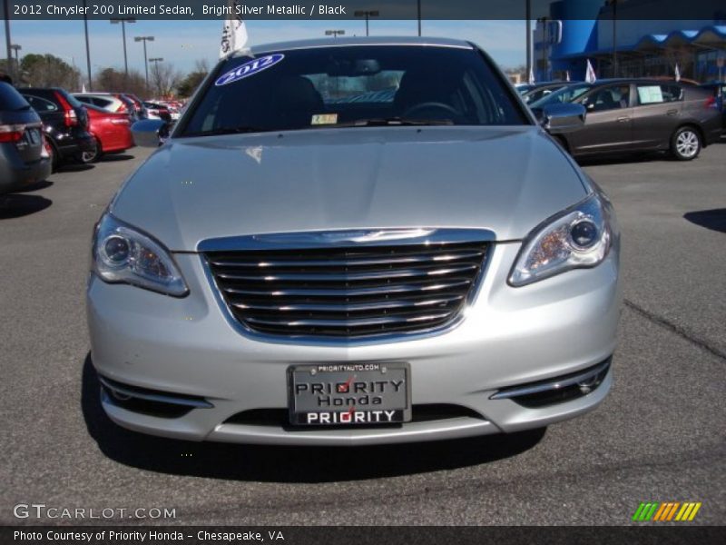 Bright Silver Metallic / Black 2012 Chrysler 200 Limited Sedan