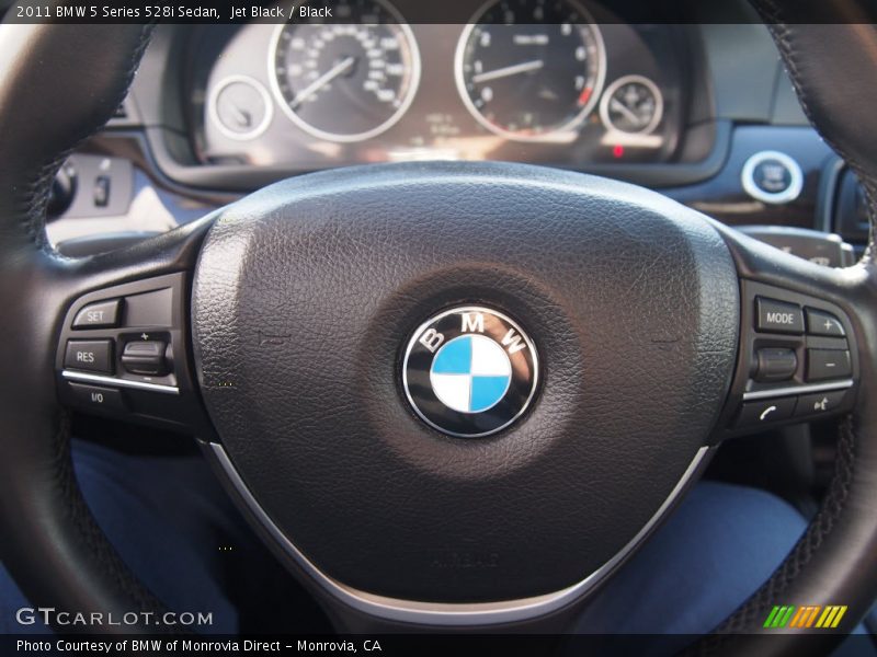 Jet Black / Black 2011 BMW 5 Series 528i Sedan