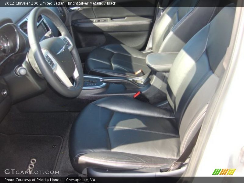 Bright Silver Metallic / Black 2012 Chrysler 200 Limited Sedan