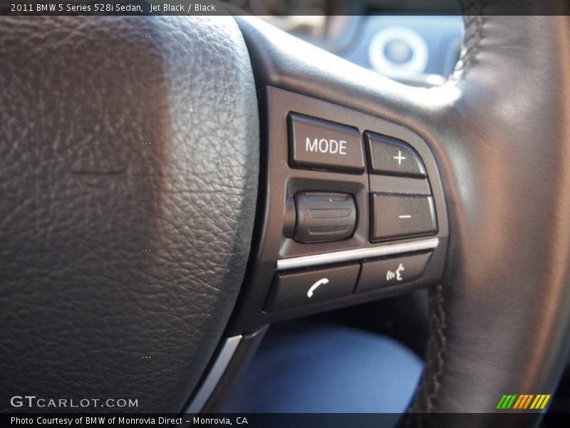 Jet Black / Black 2011 BMW 5 Series 528i Sedan