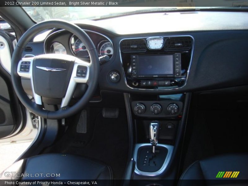 Bright Silver Metallic / Black 2012 Chrysler 200 Limited Sedan