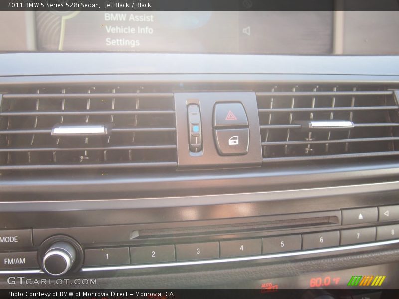 Jet Black / Black 2011 BMW 5 Series 528i Sedan