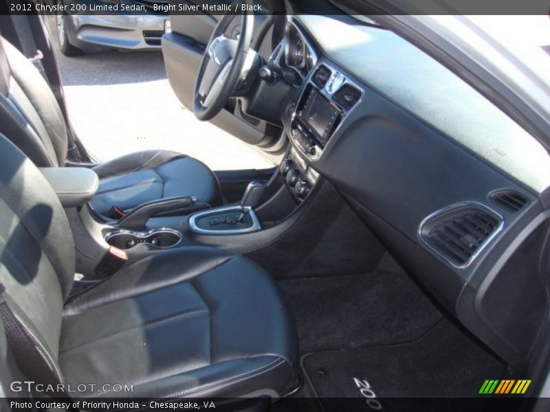 Bright Silver Metallic / Black 2012 Chrysler 200 Limited Sedan
