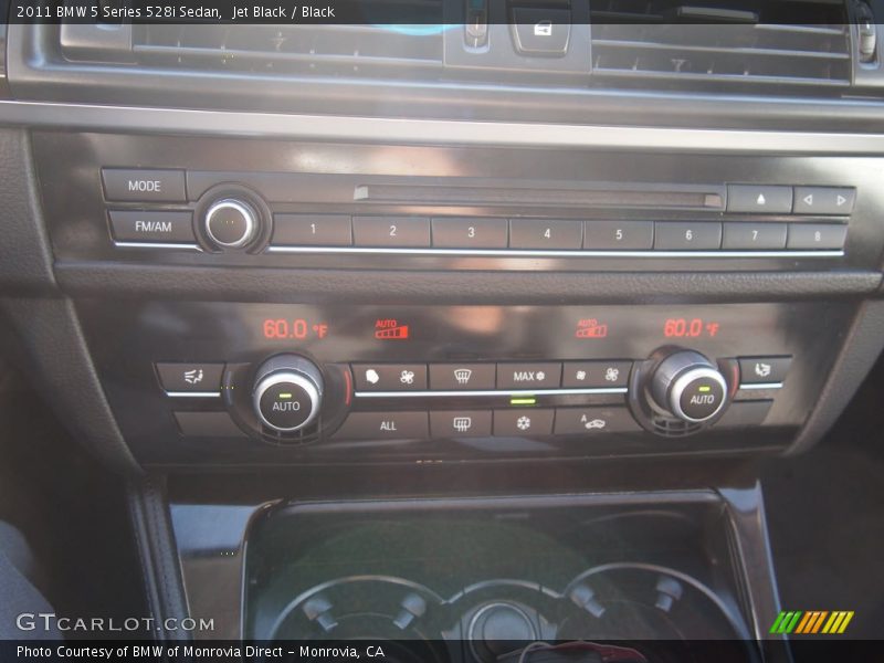 Jet Black / Black 2011 BMW 5 Series 528i Sedan