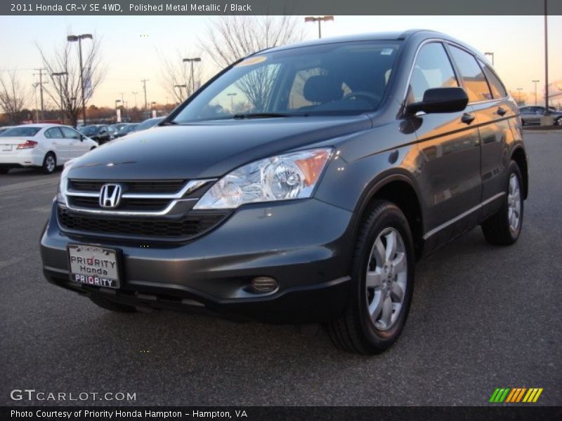 Polished Metal Metallic / Black 2011 Honda CR-V SE 4WD