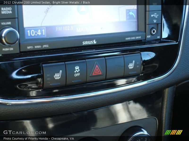Bright Silver Metallic / Black 2012 Chrysler 200 Limited Sedan