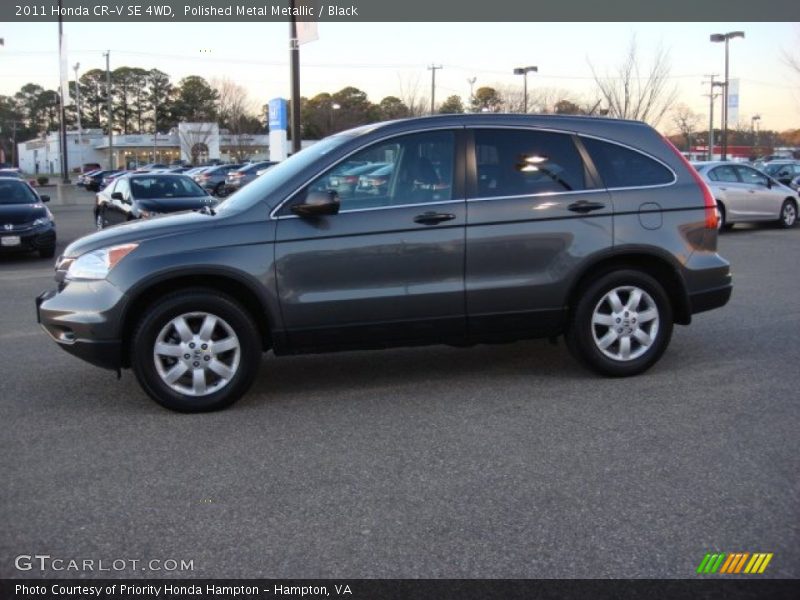 Polished Metal Metallic / Black 2011 Honda CR-V SE 4WD