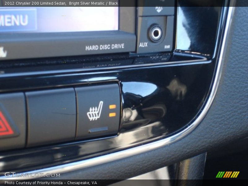 Bright Silver Metallic / Black 2012 Chrysler 200 Limited Sedan
