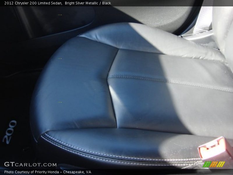 Bright Silver Metallic / Black 2012 Chrysler 200 Limited Sedan