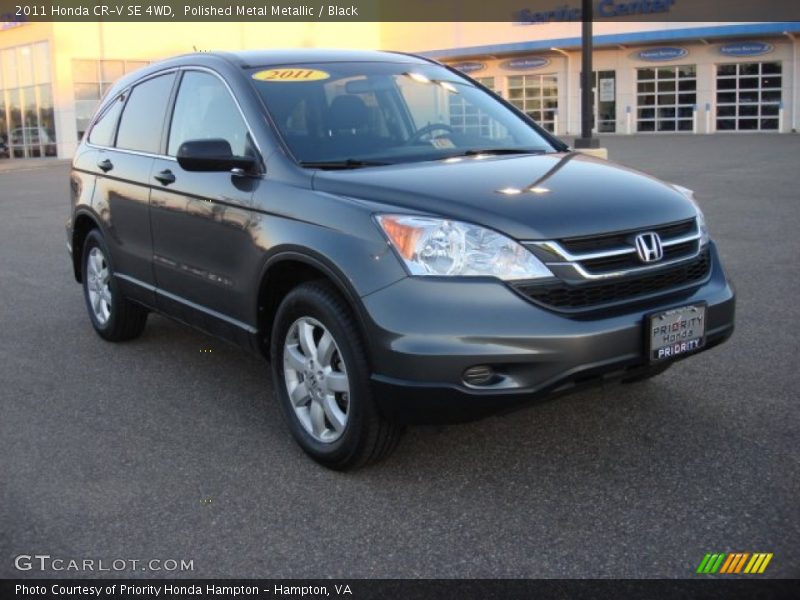 Polished Metal Metallic / Black 2011 Honda CR-V SE 4WD