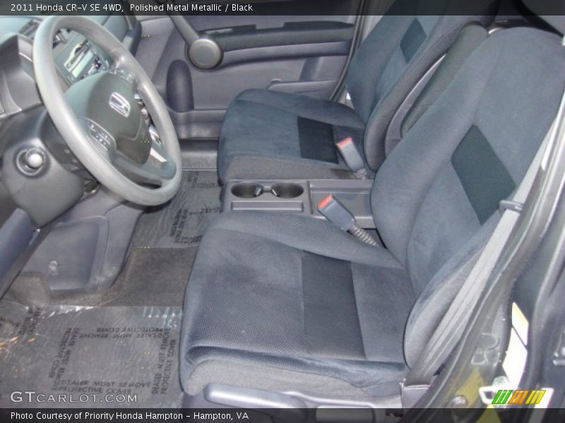 Polished Metal Metallic / Black 2011 Honda CR-V SE 4WD