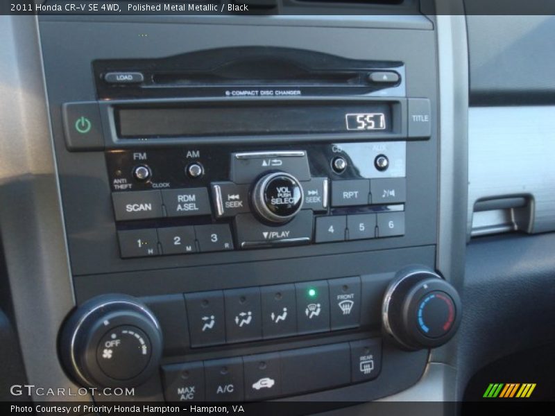 Polished Metal Metallic / Black 2011 Honda CR-V SE 4WD