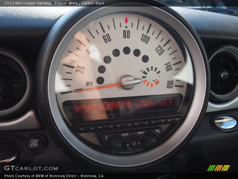 Pepper White / Carbon Black 2011 Mini Cooper Hardtop