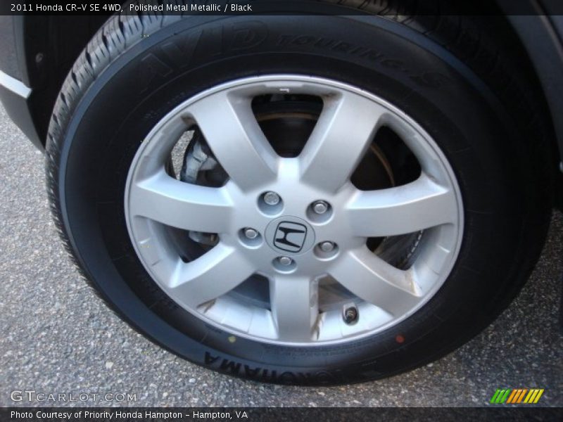 Polished Metal Metallic / Black 2011 Honda CR-V SE 4WD