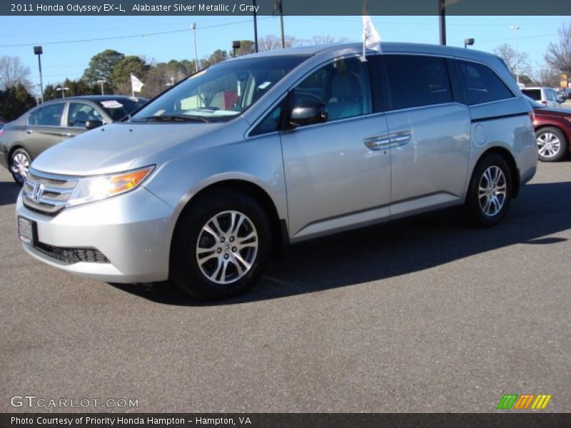Alabaster Silver Metallic / Gray 2011 Honda Odyssey EX-L