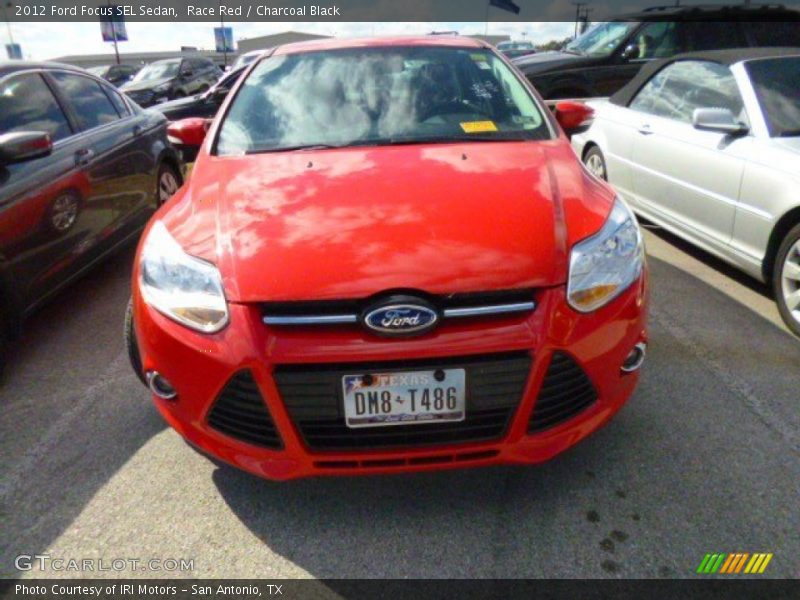 Race Red / Charcoal Black 2012 Ford Focus SEL Sedan