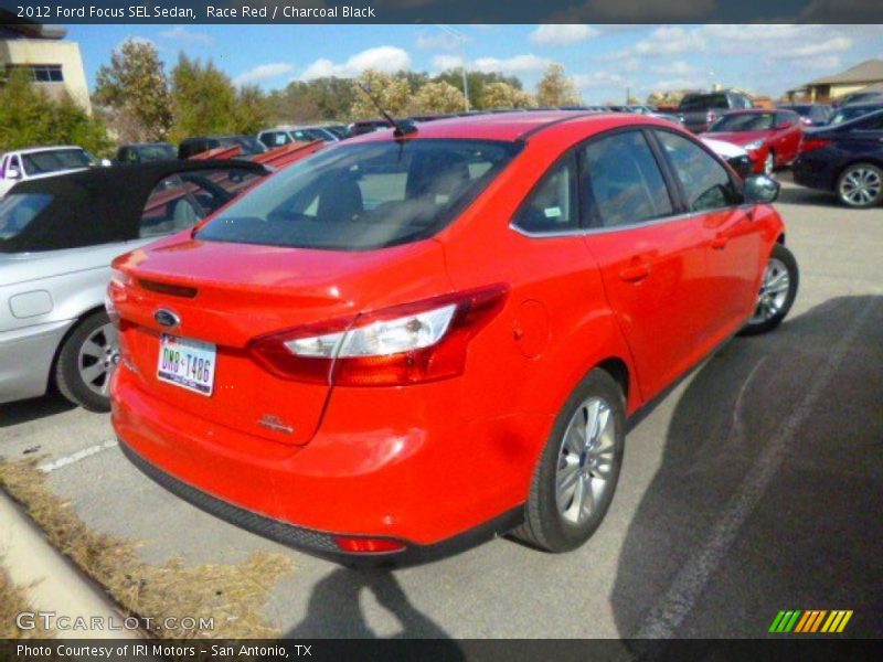 Race Red / Charcoal Black 2012 Ford Focus SEL Sedan