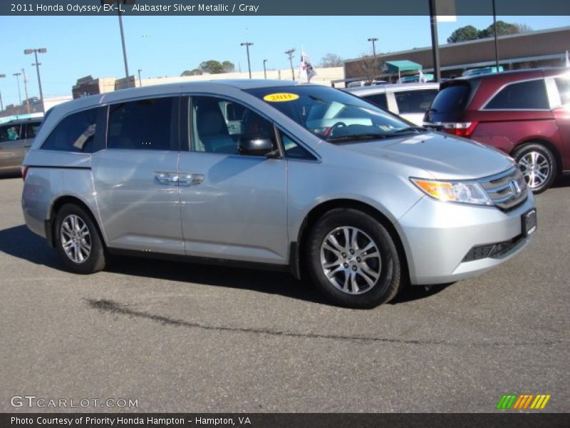 Alabaster Silver Metallic / Gray 2011 Honda Odyssey EX-L