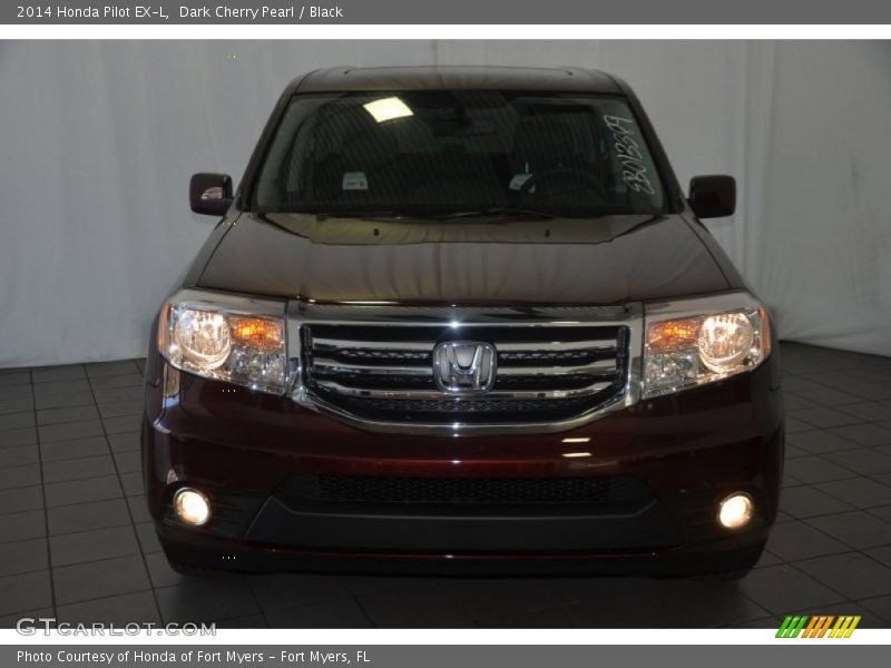 Dark Cherry Pearl / Black 2014 Honda Pilot EX-L