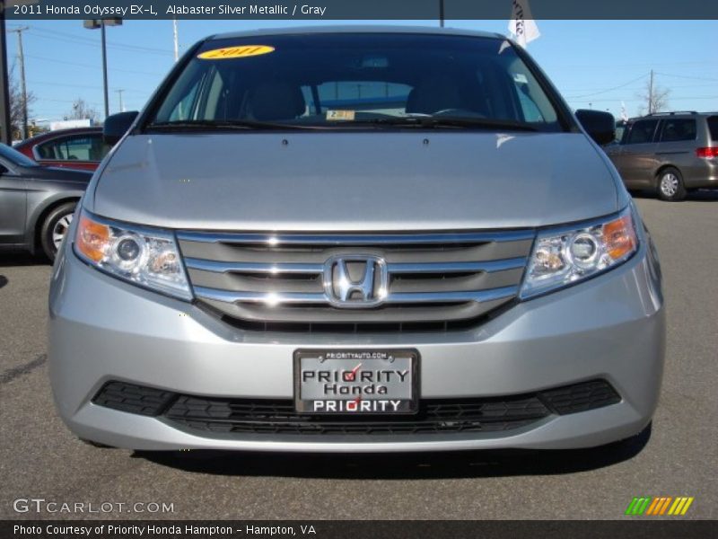Alabaster Silver Metallic / Gray 2011 Honda Odyssey EX-L