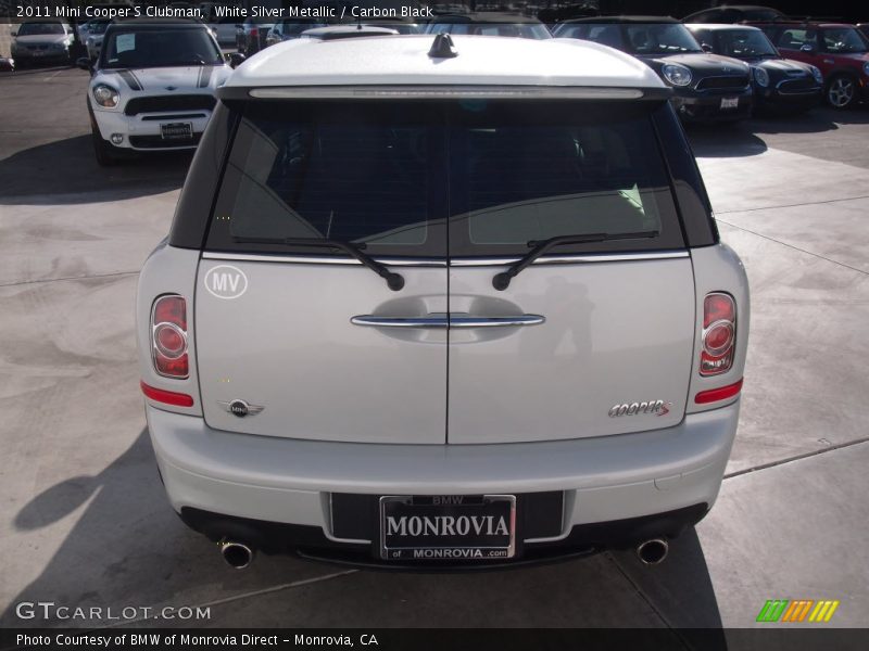 White Silver Metallic / Carbon Black 2011 Mini Cooper S Clubman