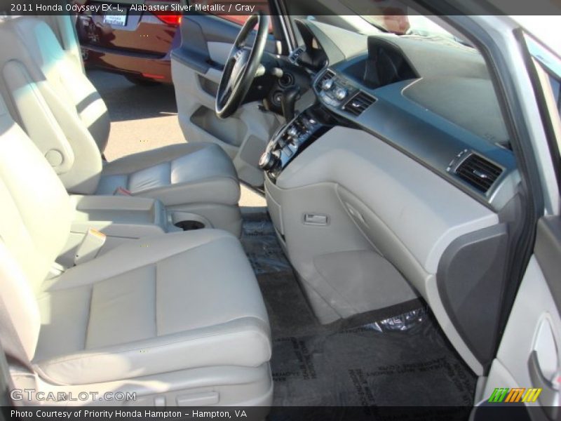 Alabaster Silver Metallic / Gray 2011 Honda Odyssey EX-L