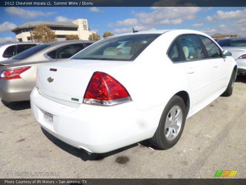 Summit White / Ebony 2012 Chevrolet Impala LS