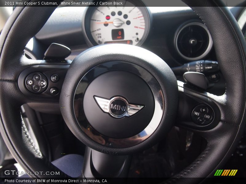 White Silver Metallic / Carbon Black 2011 Mini Cooper S Clubman